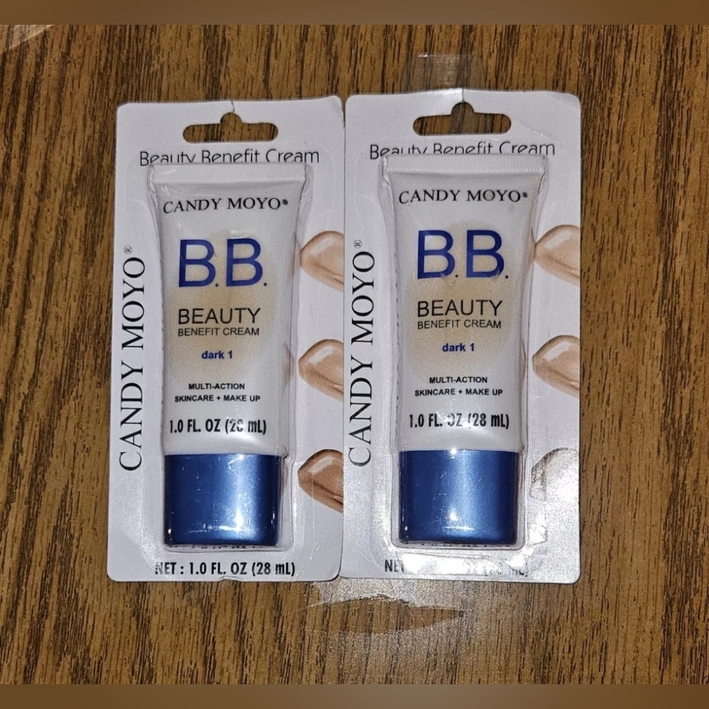 (2) Candy Moyo BB Beauty Benefit Cream In Dark 1 - 1fl oz BNIB
